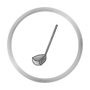 Golf Kulübü simgesi beyaz arka plan üzerinde izole tek renkli tarzı. Golf Kulübü sembol stok vektör çizim.