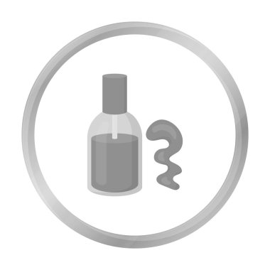 Tırnak cilası simgesi beyaz arka plan üzerinde izole tek renkli tarzı. Sembol stok vektör çizim kadar yapmak.