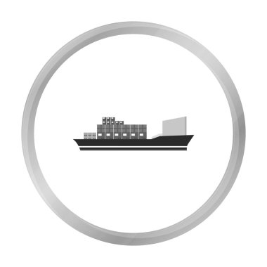 Kargo gemisi simge vektör çizim için web ve mobil