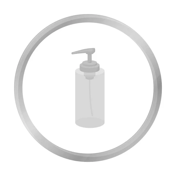 Icône de lotion dans un style monochrome isolé sur fond blanc. Illustration vectorielle du symbole de coiffure . — Image vectorielle