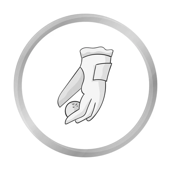 Placement d'une icône de balle de golf dans un style monochrome isolé sur fond blanc. Club de golf symbole illustration vectorielle de stock . — Image vectorielle