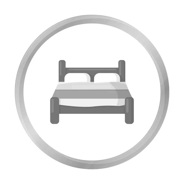 Icono de cama de ilustración vectorial para web y móvil — Vector de stock