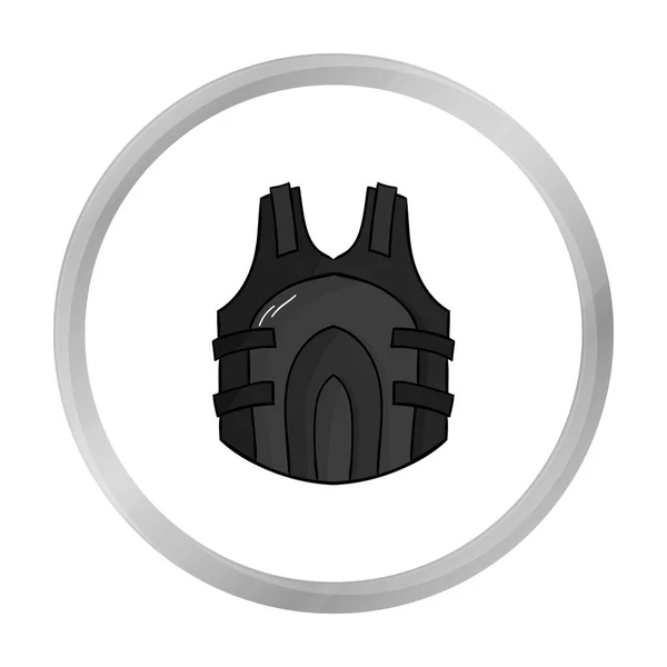 Paintball vest pictogram in kaderstijl geïsoleerd op een witte achtergrond. Paintball symbool voorraad vectorillustratie. — Stockvector