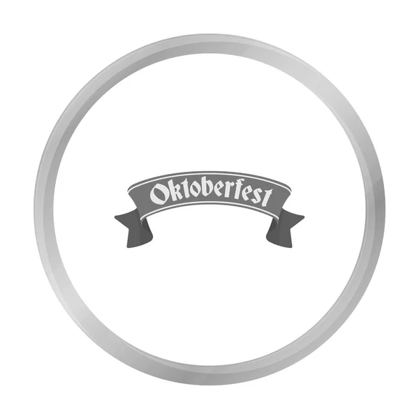 Oktoberfest-Banner-Symbol im monochromen Stil isoliert auf weißem Hintergrund. oktoberfest symbol stock vektor illustration. — Stockvektor