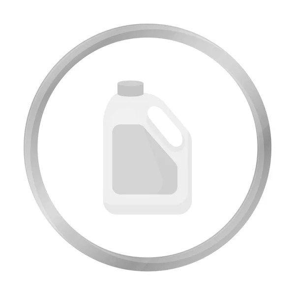 Fles melk pictogram zwart-wit. Enkele bio, eco, biologisch product icoon uit de grote melk monochroom. — Stockvector