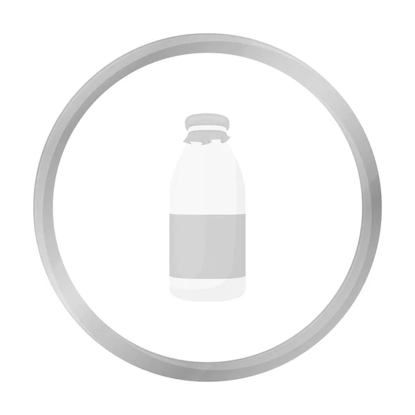 Bottle milk icon monochrome. Single bio, eco, organic product icon from the big milk monochrome. — Stock Vector