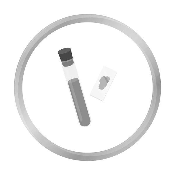 Blood test icon monochrome. Single medicine icon from the big medical, healthcare monochrome. — Stock Vector