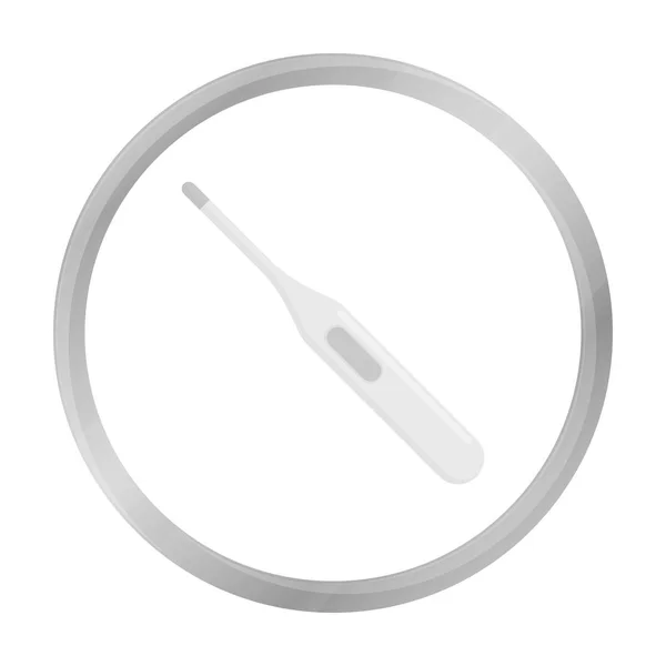 Thermometer icon monochrome. Single medicine icon from the big medical, healthcare monochrome. — Stock Vector