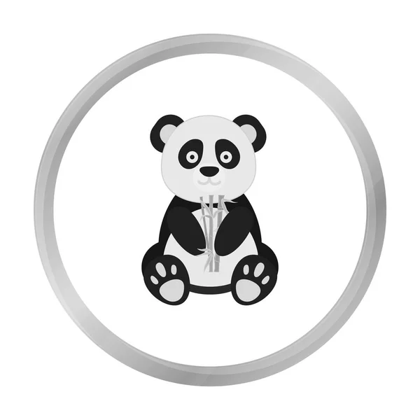 Panda ikona stylu monochromatyczne na białym tle. Japonia symbol Stockowa ilustracja wektorowa. — Wektor stockowy