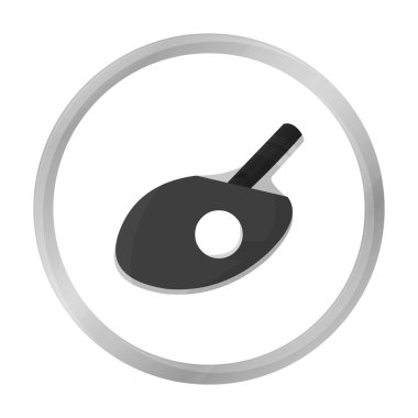 Masa Tenisi simge tek renkli. Büyük fitness, sağlıklı, egzersiz tek renk simgesinden tek spor.