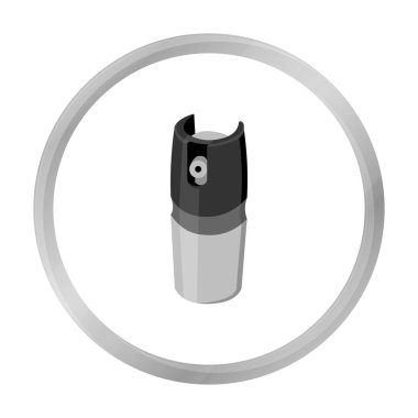 Gaz teneke kutu simgesi tek renkli. Tek silah simgesinden büyük mühimmat, silah ayarla.