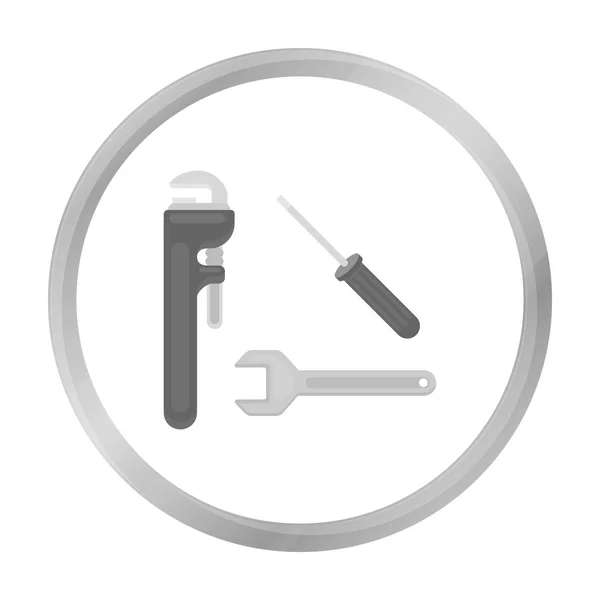 Sanitair tooles pictogram in zwart-wit stijl geïsoleerd op een witte achtergrond. Sanitair symbool voorraad vectorillustratie. — Stockvector