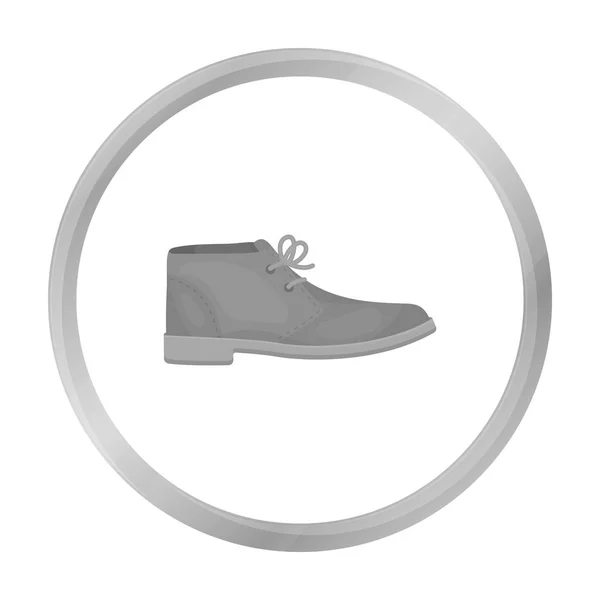 Icône Oxfords dans un style monochrome isolé sur fond blanc. Chaussures symbole illustration vectorielle stock . — Image vectorielle