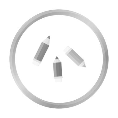 Tek renkli kurşun kalem simgesini. Gösterim amacıyla web ve mobil tasarım.