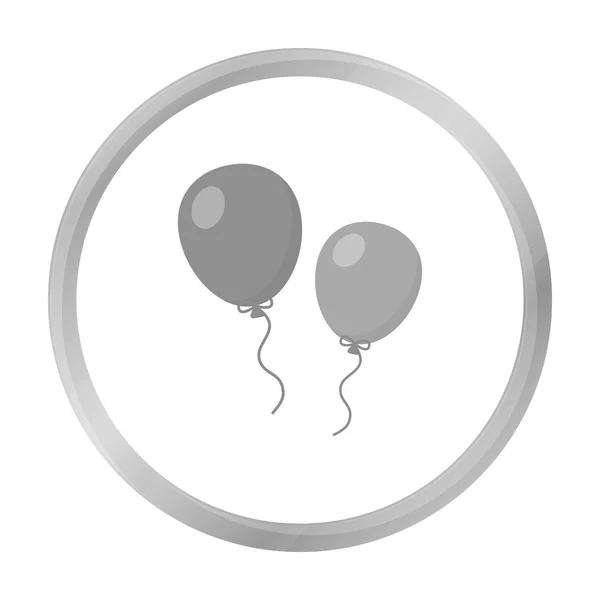 Ballon monochrom Ikone. Illustration für Web- und Mobildesign. — Stockvektor