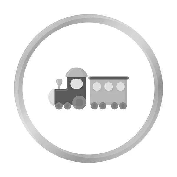 Lokomotive monochrome Ikone. Illustration für Web- und Mobildesign. — Stockvektor