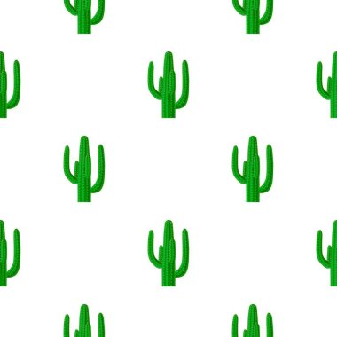 Beyaz arka plan üzerinde izole karikatür tarzı Meksikalı kaktüs simgesini. Meksika ülke desen hisse senedi vektör çizim.