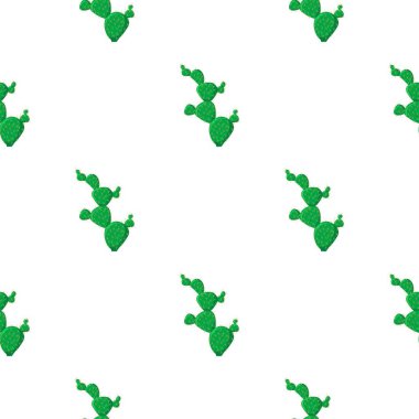 Beyaz arka plan üzerinde izole karikatür tarzı Meksikalı kaktüs simgesini. Meksika ülke desen hisse senedi vektör çizim.