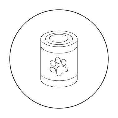 Köpek Gıda vektör simge anahat tarzı web için