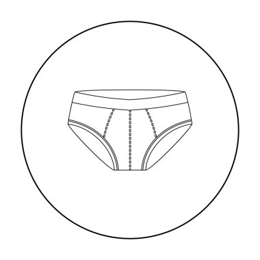 İç çamaşırı simge vektör çizim için web ve hareket eden