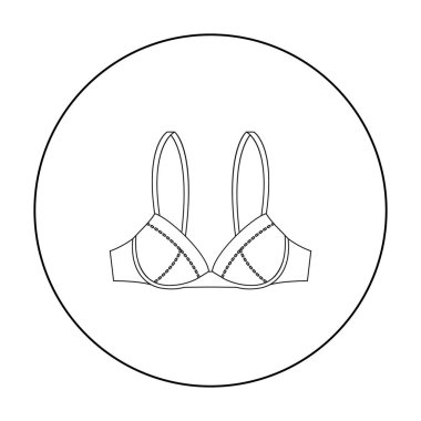 Sutyen simge vektör çizim için web ve hareket eden