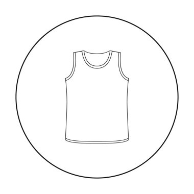 Web ve mobil için vektör çizim singlet simgesi