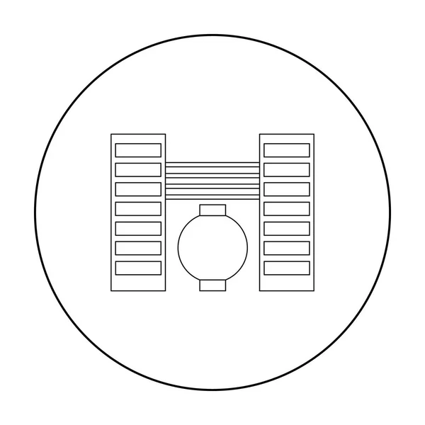 Factory Icon der Vektorillustration für Web und Mobile — Stockvektor