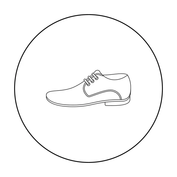 Мужская обувь иконка векторной иллюстрации для веб и мобильных телефонов — стоковый вектор