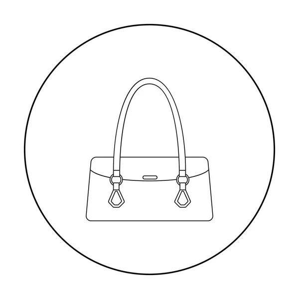 Женская сумка иконка векторной иллюстрации для интернета и мобильного телефона — стоковый вектор