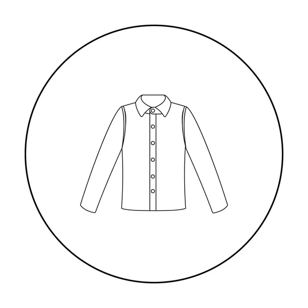 Ícone de camisa de manga comprida de ilustração vetorial para web e celular — Vetor de Stock