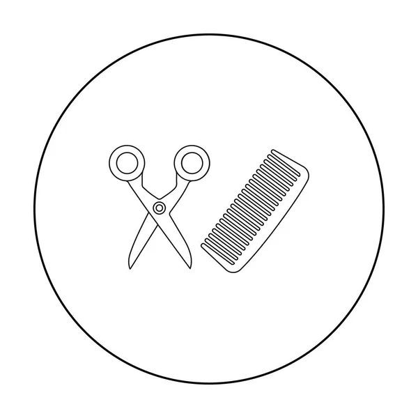 Friseur-Ikone der Vektorillustration für Web und Mobile — Stockvektor