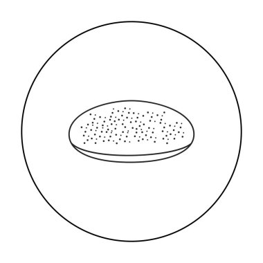 Ekmek simge vektör çizim için web ve hareket eden