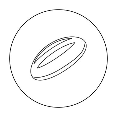 Ekmek simge vektör çizim için web ve hareket eden