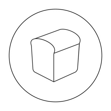 Ekmek simge vektör çizim için web ve hareket eden