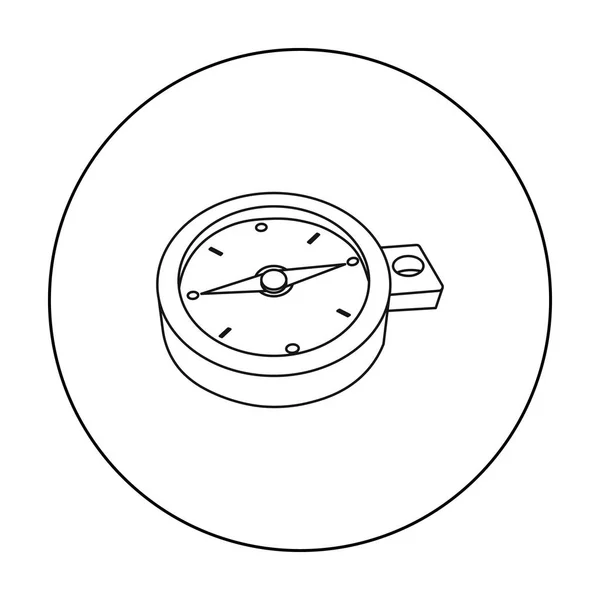 웹 및 모바일에 대 한 벡터 일러스트 레이 션의 나침반 아이콘 — 스톡 벡터