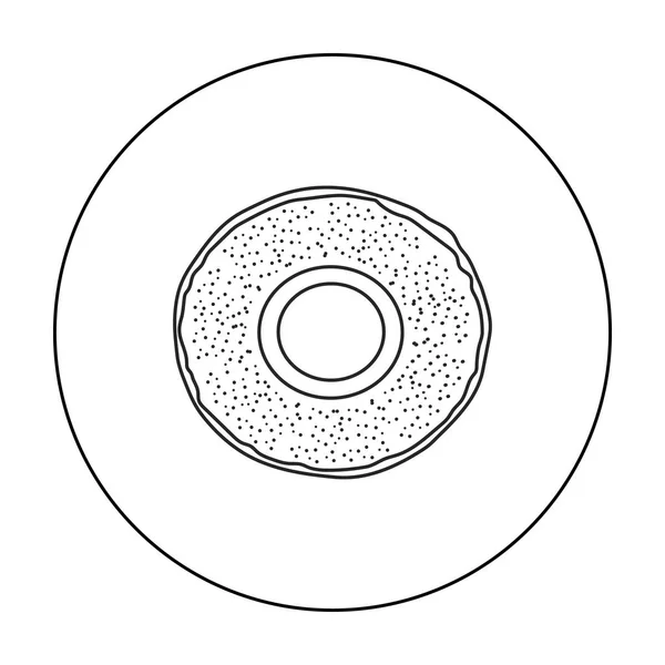 Ícone de pão de ilustração vetorial para web e mobile — Vetor de Stock