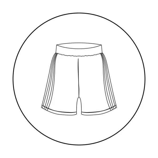 Boksz rövidnadrág ikon a vázlat stílusában elszigetelt fehér background. Boksz szimbólum vektor stock illusztráció. — Stock Vector