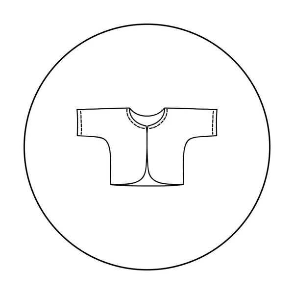 Baba laza dzseki icon a vázlat stílusában elszigetelt fehér background. Baba született jel vektor stock illusztráció. — Stock Vector