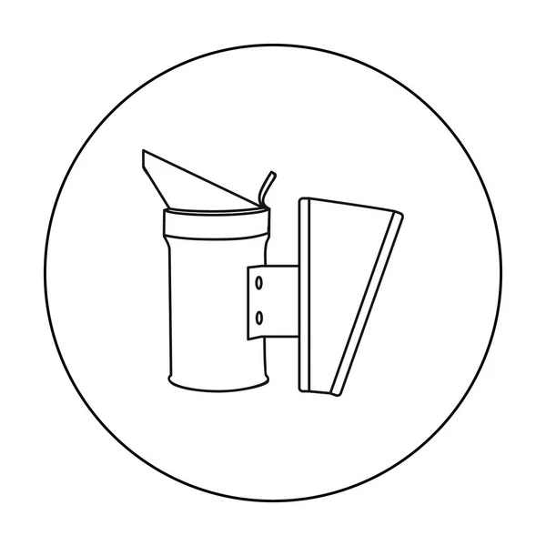 Imker-Symbol im Umrissstil isoliert auf weißem Hintergrund. Bienenhaus Symbol Aktienvektor Illustration — Stockvektor
