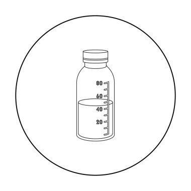 Karışım simgesi anahat. Büyük tıp, sağlık anahat simgesinden tek tıp.