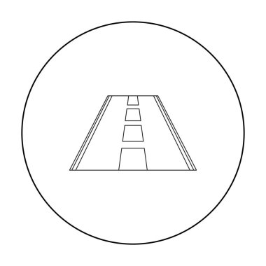 Web ve mobil için vektör çizim yol simgesi