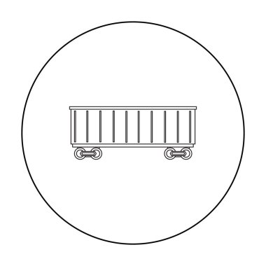 Demiryolu taşıma simge vektör çizim için web ve hareket eden