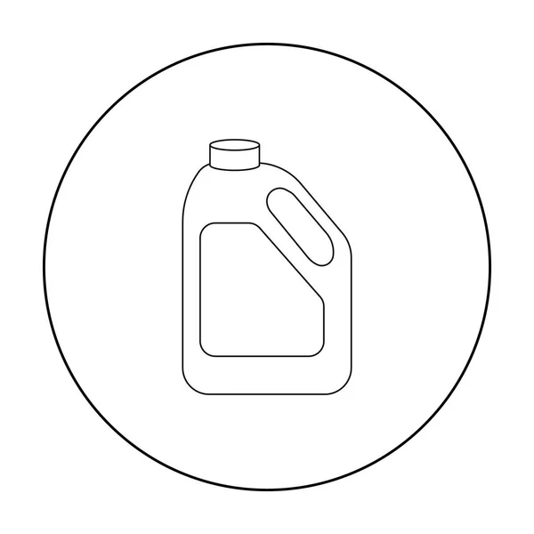 Fles melk pictogram overzicht. Enkele bio, eco, biologische product icoon uit de grote melk-overzicht. — Stockvector