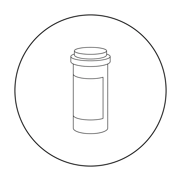 Médicaments icône contour. Icône de médecine unique du grand plan médical, soins de santé . — Image vectorielle