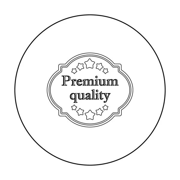 Premium kvalitet ikon i dispositionsformat isolerad på vit bakgrund. Etiketten symbol lager vektorillustration. — Stock vektor