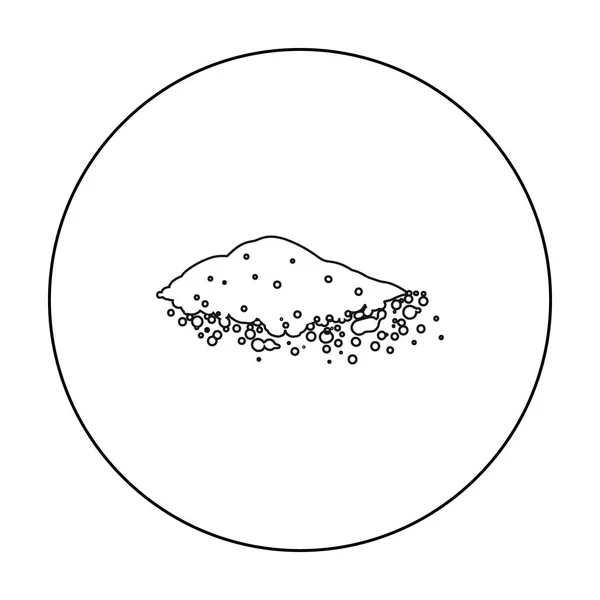 Paprika-ikonen i dispositionsformat isolerad på vit bakgrund. Ört kryddor symbol lager vektorillustration. — Stock vektor