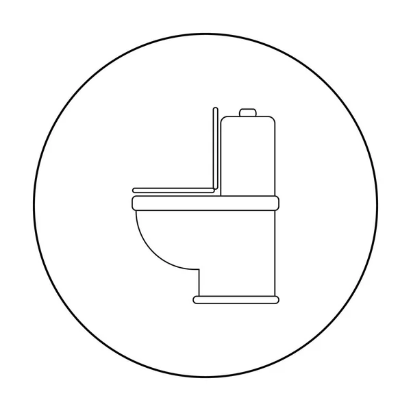 Web とモバイルのベクトル図のトイレ トイレのアイコン — ストックベクタ