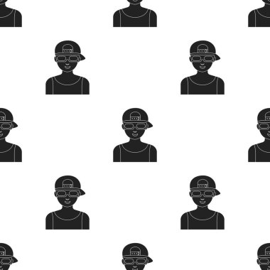 Cinemaddict simge siyah stil beyaz arka plan üzerinde izole içinde. Filmler ve sinema desen hisse senedi illüstrasyon vektör.