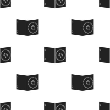 DVD film simgesi beyaz arka plan üzerinde izole siyah tarzı ile. Filmler ve sinema desen hisse senedi illüstrasyon vektör.