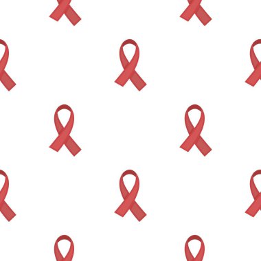 AIDS simgesi beyaz arka plan üzerinde izole karikatür tarzı şeridi. Uyuşturucu hisse senedi vektör çizim sembolü.
